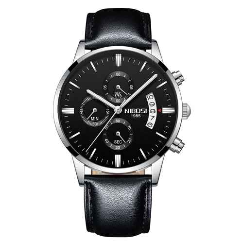 Herren-Chronograph – Sportliche Luxus-Armbanduhr für Herren, wasserdicht, komplett aus Edelstahl, Quarzwerk, Gold-Optik