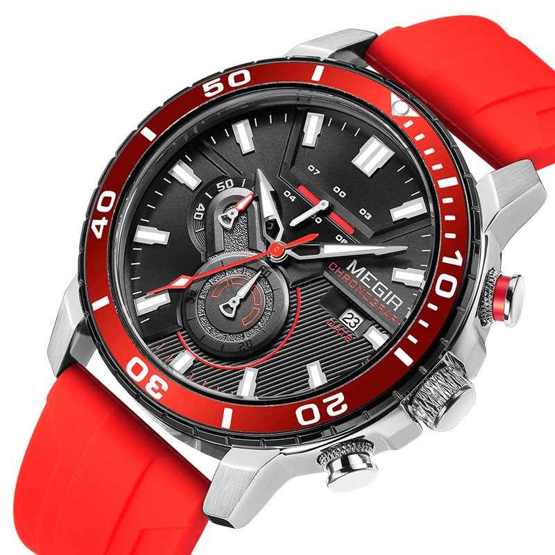 Watch Multi-function Chronograph Calendar Sports Men&