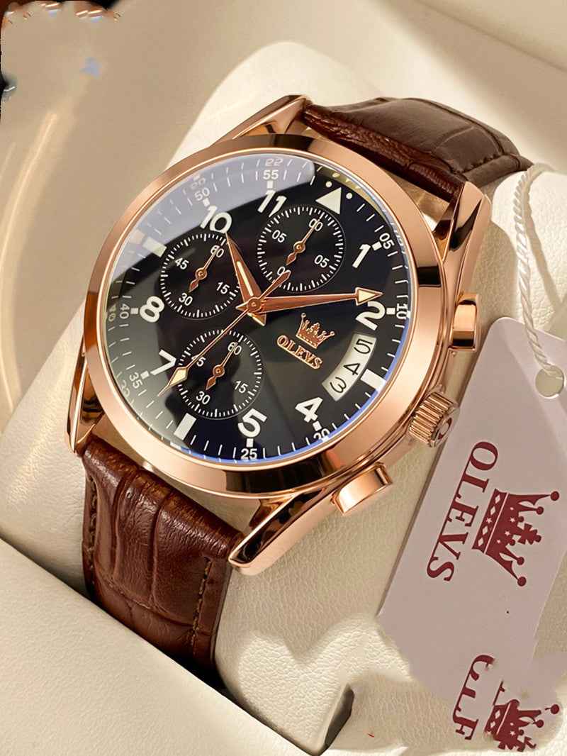Schlichte, elegante Uhr im „Light Luxury“-Stil – modisch und wasserdicht