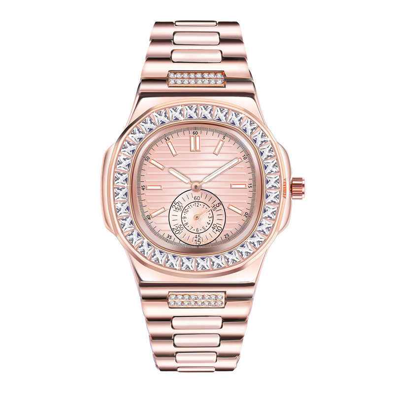 Mens Fashion Alloy Luxury Brand Diamond Gifts Watches