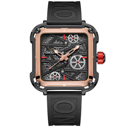 Modische Herrenuhr von ONOLA – Luxuriöse Skelett-Automatikuhr für Herren