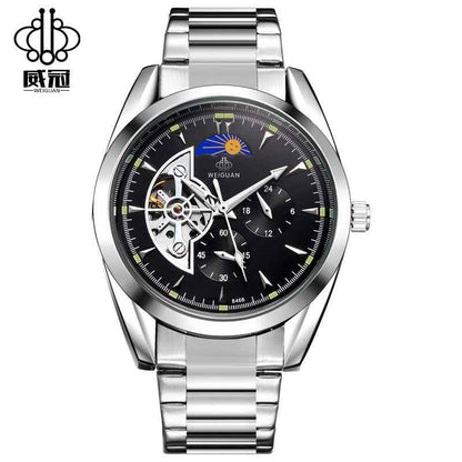 Wei Guan full automatic machinery, fashion moon alternate function watches, leisure men&