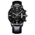 Herren-Chronograph – Sportliche Luxus-Armbanduhr für Herren, wasserdicht, komplett aus Edelstahl, Quarzwerk, Gold-Optik