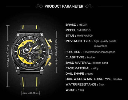 Megel Chronograph Quartz Watch