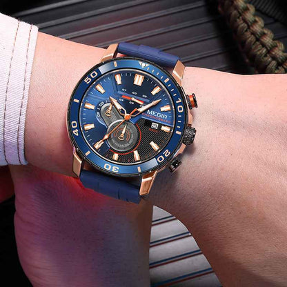 Watch Multi-function Chronograph Calendar Sports Men&