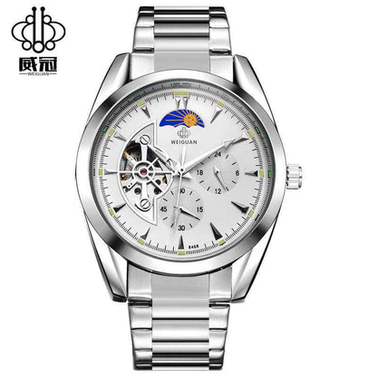 Wei Guan full automatic machinery, fashion moon alternate function watches, leisure men&