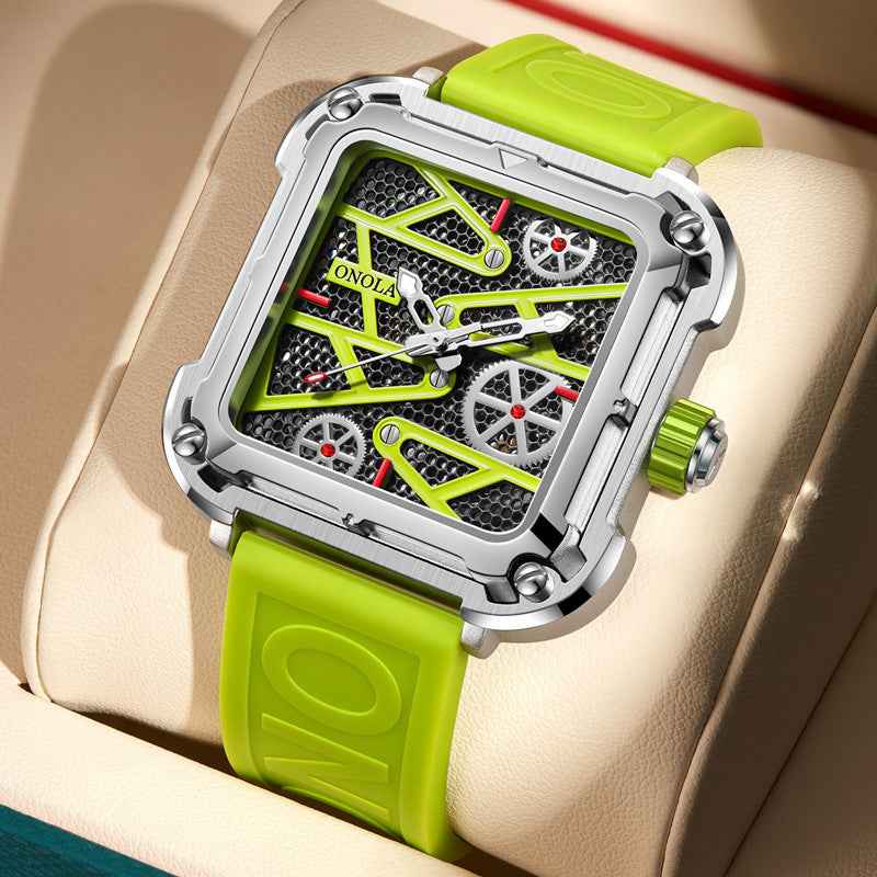Modische Herrenuhr von ONOLA – Luxuriöse Skelett-Automatikuhr für Herren