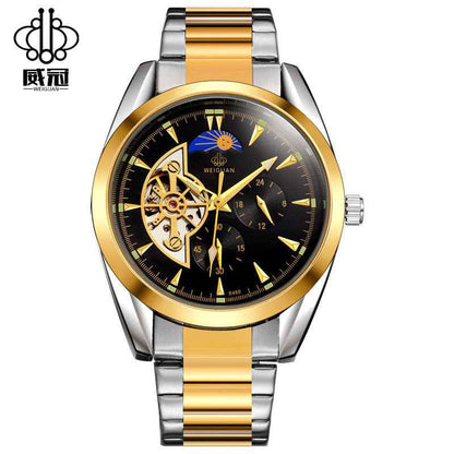Wei Guan full automatic machinery, fashion moon alternate function watches, leisure men&