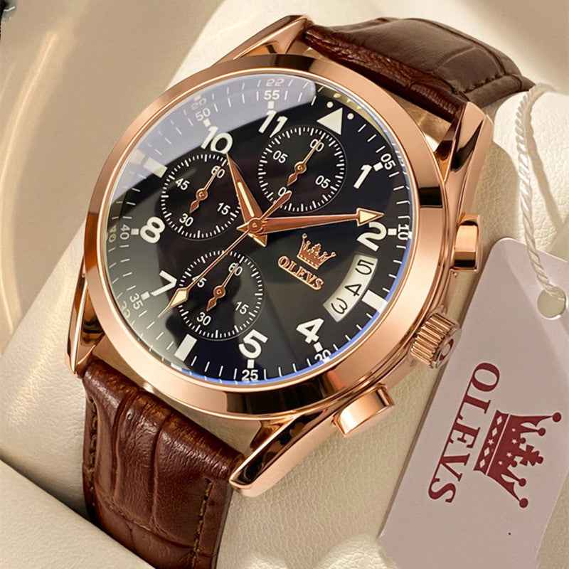 Schlichte, elegante Uhr im „Light Luxury“-Stil – modisch und wasserdicht