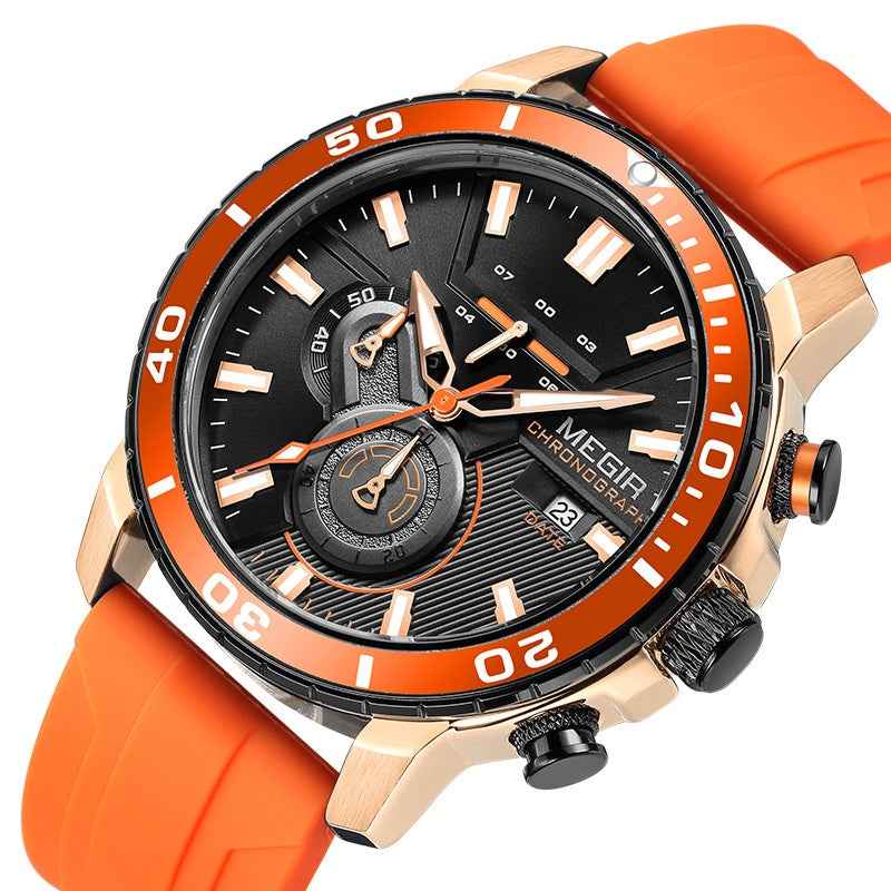 Watch Multi-function Chronograph Calendar Sports Men&