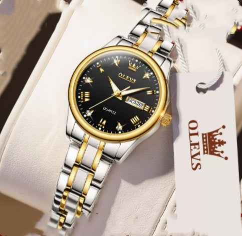 Schlichte, elegante Uhr im „Light Luxury“-Stil – modisch und wasserdicht
