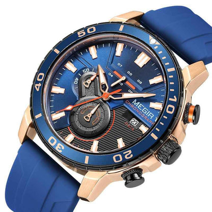 Watch Multi-function Chronograph Calendar Sports Men&