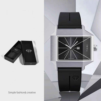 Rectangular-plate Mens And Womens Watches