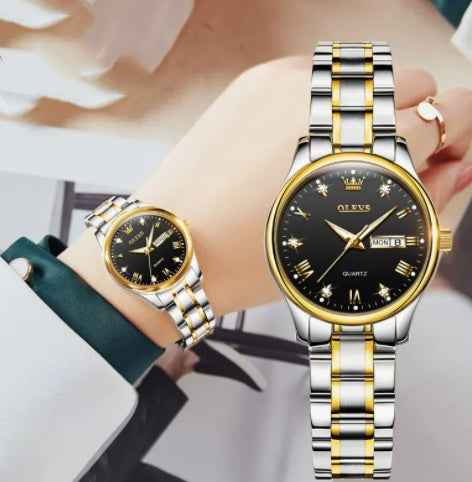 Schlichte, elegante Uhr im „Light Luxury“-Stil – modisch und wasserdicht
