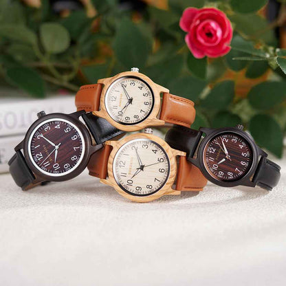 Creative And Fashionable Wooden Couples Watches