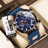 Silicone Band Multi-function Chronograph Men&