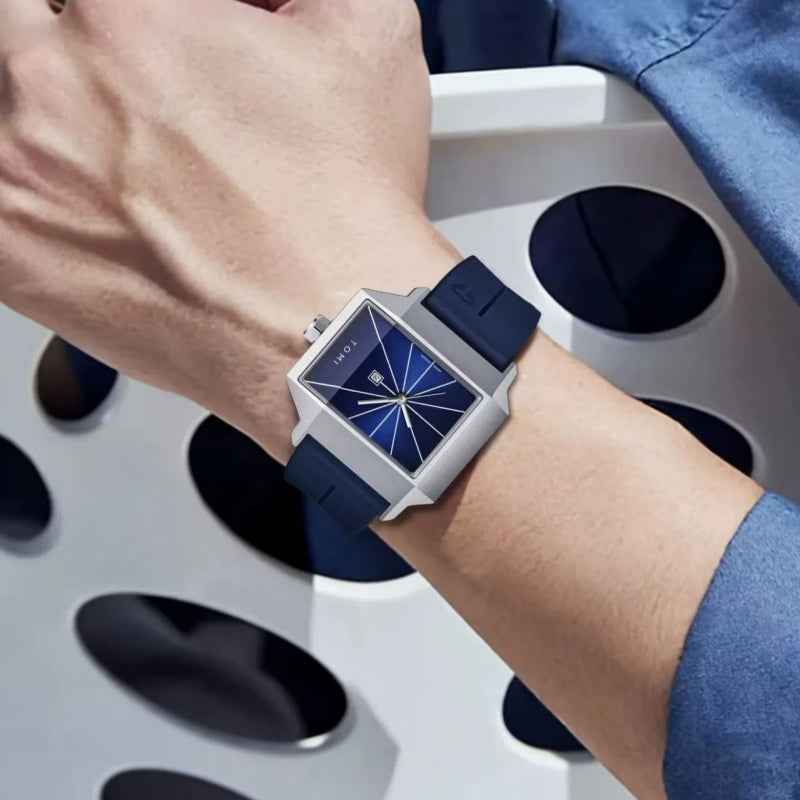 Rectangular-plate Mens And Womens Watches