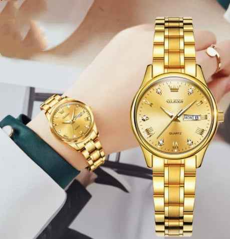 Schlichte, elegante Uhr im „Light Luxury“-Stil – modisch und wasserdicht