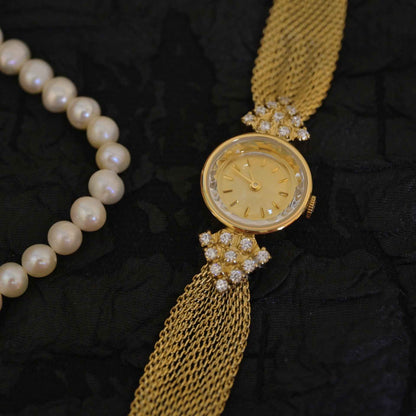 Jewelry Vintage Watches Kaleidoscope Diamond Quartz Women&