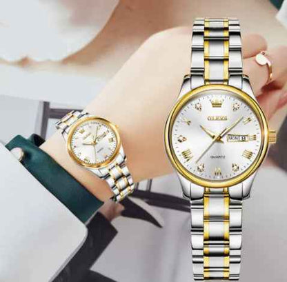 Schlichte, elegante Uhr im „Light Luxury“-Stil – modisch und wasserdicht